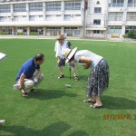 中村小学校校庭の測定